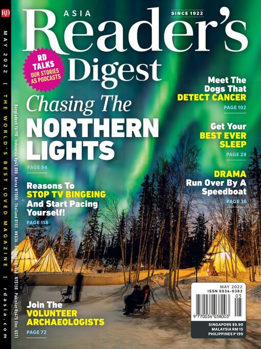 Cover image for Reader’s Digest Asia (English Edition): May 01 2022